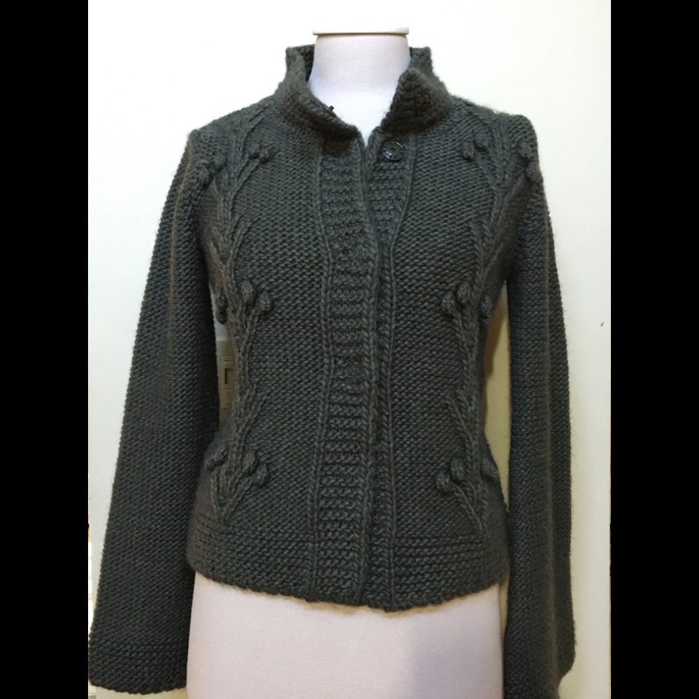 NWT - Anthropologie Elsamanda - Wool & Alpaca Knit Cardigan szXS